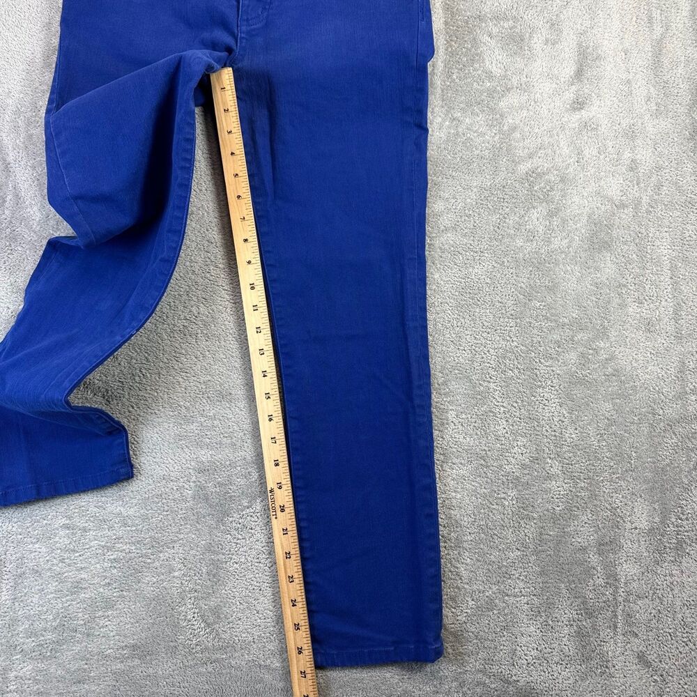 Lauren Ralph Lauren Jeans Womens 6P Blue Zipper Pocket Stretch Denim Ankle Pants - Picture 7 of 14